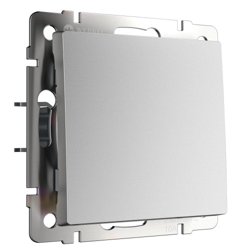 W1110065 Выключатель одноклавишный (серебряный матовый) Werkel a063606