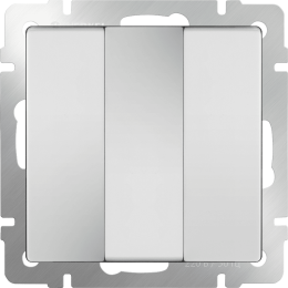 W1130001 Выключатель трехклавишный (белый) Antik Werkel a051131