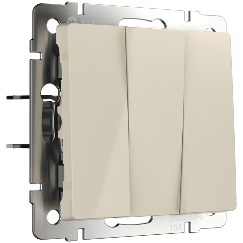WL03-SW-3G-ivory Выключатель трехклавишный (слоновая кость) Antik Werkel a033750 a051488