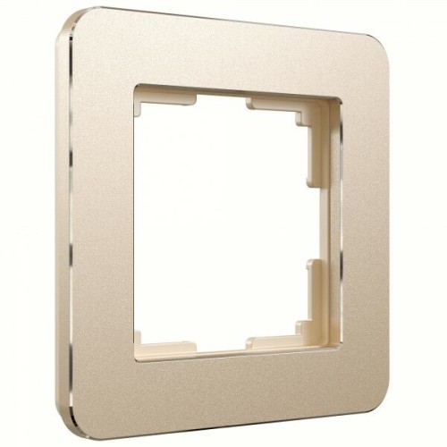 W0012611 Рамка на 1 пост (шампань) Platinum Werkel a059210