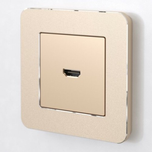 W0012611 Рамка на 1 пост (шампань) Platinum Werkel a059210