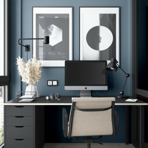 W0022608 Рамка на 2 поста (черная) Platinum Werkel a059213