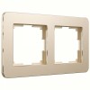 W0022611 Рамка на 2 поста (шампань) Platinum Werkel a059214
