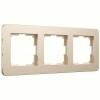 W0032611 Рамка на 3 поста (шампань) Platinum Werkel a059217