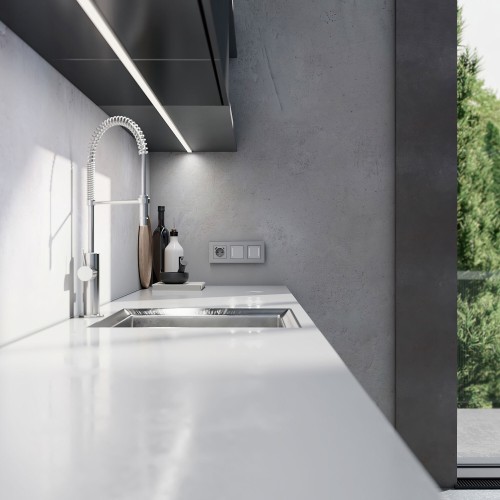 Рамка на 3 поста Slab (серебро матовый) Werkel a062815 W0032965