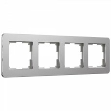 a059218 Рамка на 4 поста (алюминий) Platinum Werkel a059215 a059218 Рамка на 4 поста (алюминий) Platinum Werkel a059215