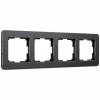 W0042608 Рамка на 4 поста (черная) Platinum Werkel a059219