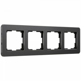 W0042608 Рамка на 4 поста (черная) Platinum Werkel a059219