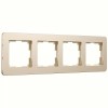 W0042611 Рамка на 4 поста (шампань) Platinum Werkel a059220