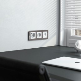 W1181041 Розетка Ethernet RJ-45 (белый акрил) Werkel a064017