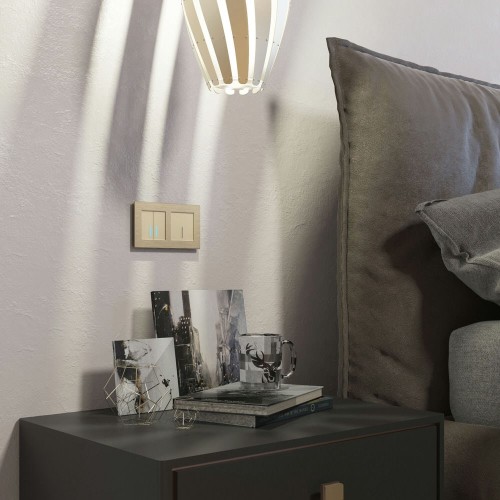 W4510011 Сенсорный выключатель одноклавишный с подсветкой 1000 Вт (шампань) Werkel a057682