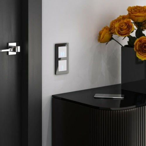 W4520001 Сенсорный выключатель двухклавишный с подсветкой 1000 Вт (белый) Werkel a057677