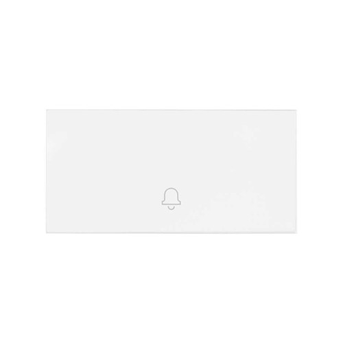 Клавиша выключателя с пиктограммой «звонок» белый матовый Simon 100, 10000017-230