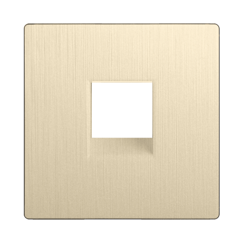 WL10-RJ-11-CP Накладка для телефонной розетки RJ11 (шампань рифленый) Antik Werkel a041447 a051430