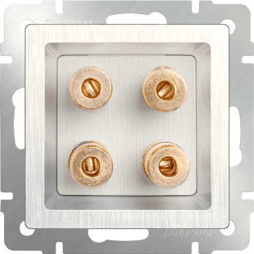 WL13-AUDIOx4 Акустическая розетка (перламутровый рифленый) Antik Werkel a040902