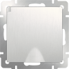 W1171213 Розетка влагозащ. с зазем. с защит. крышкой и шторками (перламутровый рифленый) Antik Werkel a051173