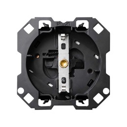 Розетка с заземлением и шторками Schuko 2Р+Е 16A 250В~ с системой безвинтового подключения 1Click® Simon 100, 10000432-039