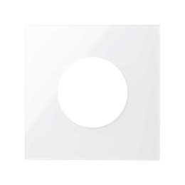 Накладка евро-американской розетки белый глянец Simon 100, 10000047-130