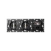 Кит на 3 поста, механизмы: 2 розетки Schuko 2Р+Е 16A 250В~ + 1 розетка TV одиночная + 1 розетка RJ45 Cat.6 + суппорт Simon 100, 10010303-039