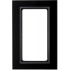 13096616 Рамка с большим вырезом B.7 Черное стекло 2-постовая Berker