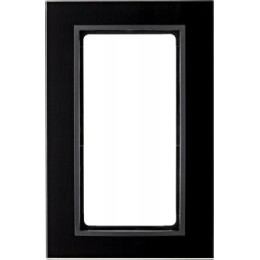 13096616 Рамка с большим вырезом B.7 Черное стекло 2-постовая Berker