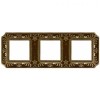 FD01353PBCL Рамка Siena Bright Patina 3-постовая Fede