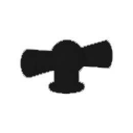 FD02310BK Поворотная ручка классического типа, цвет black FEDE