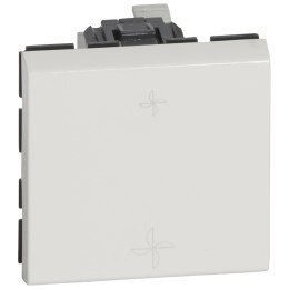 077027 Mosaic Переключатель 10AХ для вентилятора, антибактериальный Legrand