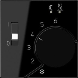 AFTR231PLSW А 500 Черный Накладка регулятора теплого пола(мех.FTR231U) Jung A серия