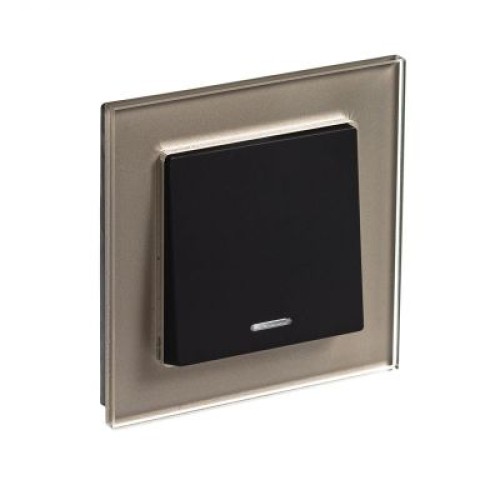 ATN320501 Рамка одинарная Schneider Electric Atlasdesign Nature, шампань стекло