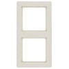 10126082 Рамка Q.1 Белый с эффектом бархата 2-постовая Berker