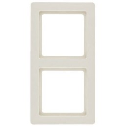 10126082 Рамка Q.1 Белый с эффектом бархата 2-постовая Berker