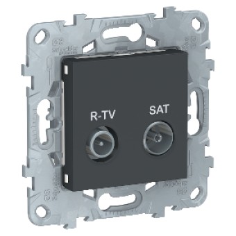NU545454 Розетка R-TV/SAT, одиночная, Антрацит Schneider Electric