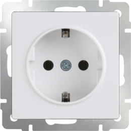 WL01-SKG-01-IP20 Розетка с заземлением (белая) Antik Werkel a028829