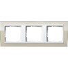 0213773 Рамка Event Clear Песочный / Белый 3-постовая Gira