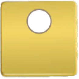 FD04315OR-A TV/SAT Монтажная плата для механизмов с одним коннектором бежевый, цвет Real Gold FEDE