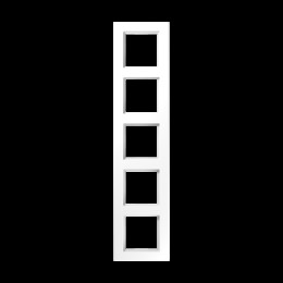 AC585GLWW Рамка A Creation Белое стекло 5-постовая Jung