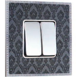 FD01441DNCB Рамка Belle Epoque Tapestry Хром 1-постовая Fede