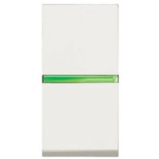 N2104.5 BL Механизм 1-клавишной кнопки с клавишей с контрольной подсветкой, 1-модульный, серия Zenit, цвет альпийский белый, ABB N2104.5 BL Механизм 1-клавишной кнопки с клавишей с контрольной подсветкой, 1-модульный, серия Zenit, цвет альпийский белый, ABB