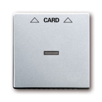 1710-0-3670 (1792-83), Плата центральная (накладка) для механизма карточного выключателя 2025 U, цвет серебристо-алюминиевый, ABB