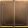 MTN412543 Клавиша x2, античная латунь Merten