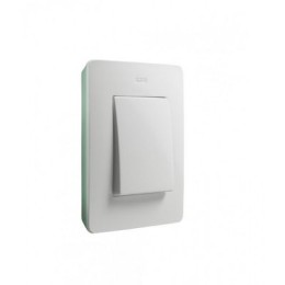 8200610-202 Рамка декоративная, 1 пост, Simon 82 Detail Original, белый-аквамарин