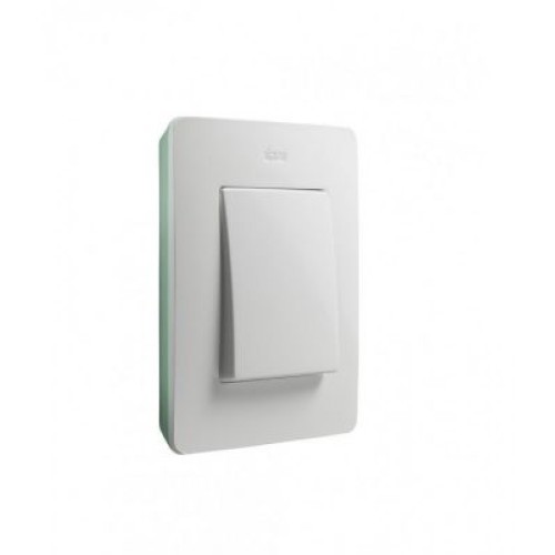 8200610-202 Рамка декоративная, 1 пост, Simon 82 Detail Original, белый-аквамарин