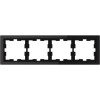 MTN4040-6503 Рамка D-Life Черный оникс 4-постовая Merten