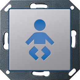 2796203 Светодиодный указатель с пиктограммой "Детская комната" Алюминий Gira E22