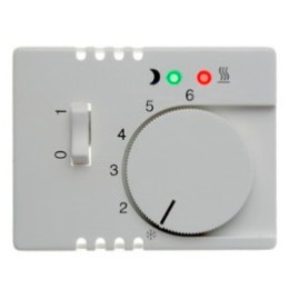 16720069 Центральная панель с регулирующей кнопкой, клавишей и линзами цвет: полярная белизна, с блеском Arsys Berker