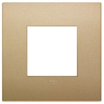 19642.78 Рамка Arke Classic Золото матовое 2 модуля Vimar