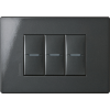 HW4803HS Рамка Axolute Air Антрацит 3-модульная Bticino