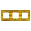 FD01373OB Рамка Emporio Bright Gold 3-постовая Fede