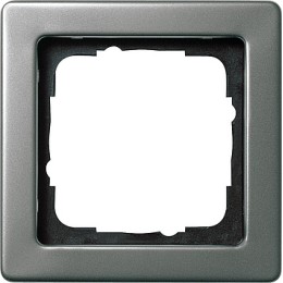 021121 Рамка E22 Сталь Edelstahl 21 1-постовая Gira